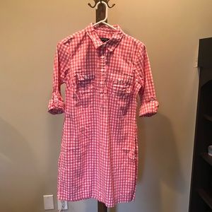 Chadwicks Pink and White Checkered Dress Size 8